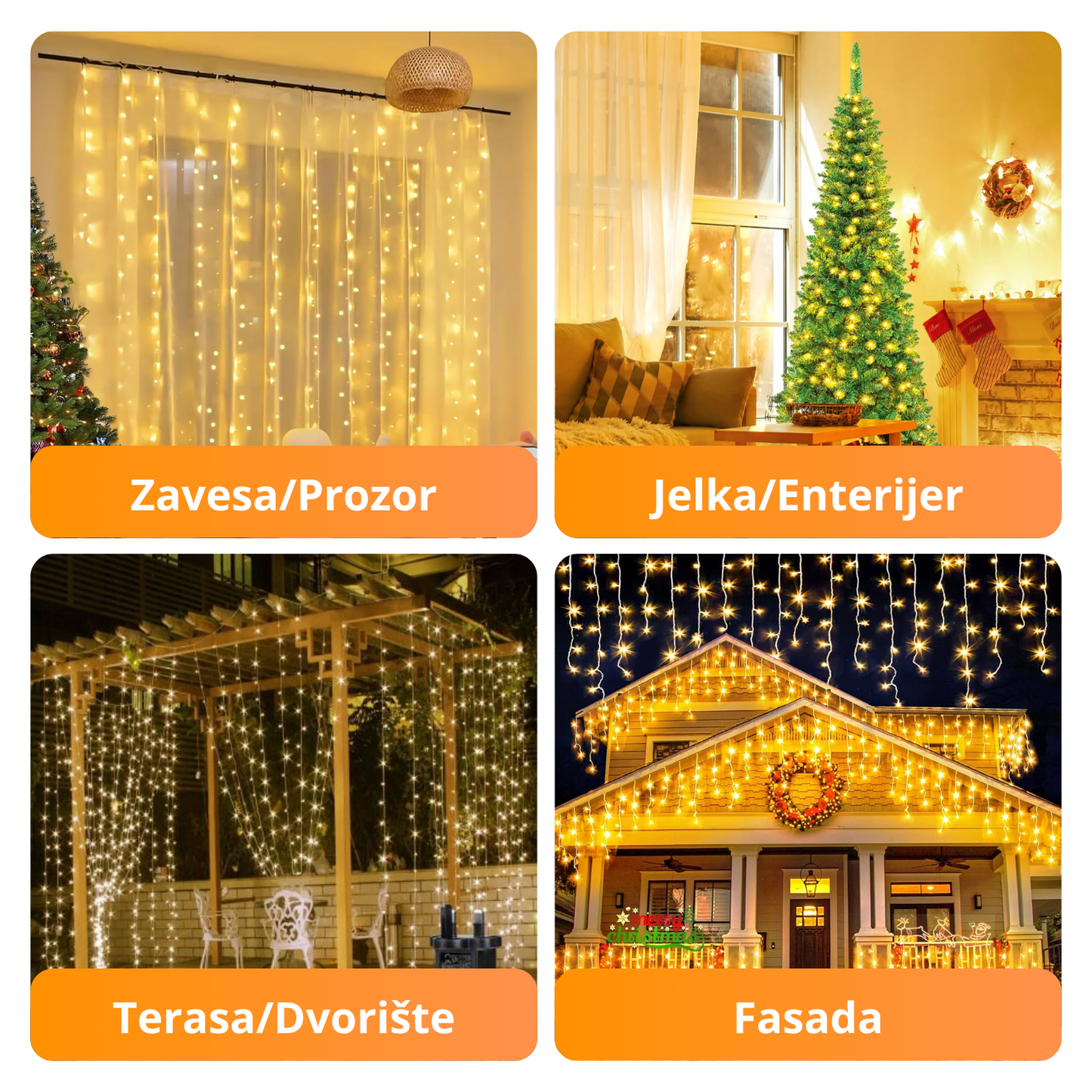 MagicLights - Novogodišnja LED Zavesa od 360 lampiona